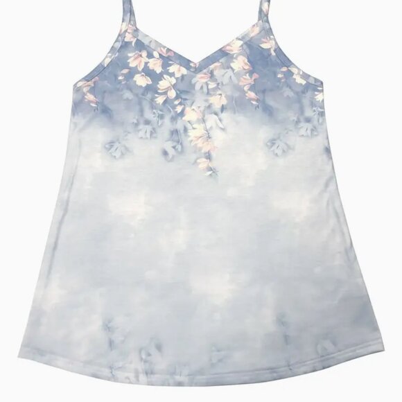 Fashion Floral Print V-Neck Tank Top, Casual Style Sleeveless Camisole - Picture 3 of 5